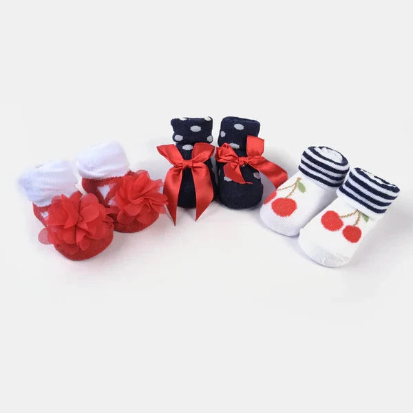 BABY GIRL BOOTIES PACK OF 3 GIFT SET | 0-12M+ FOOTWEAR MINI TEENS 
