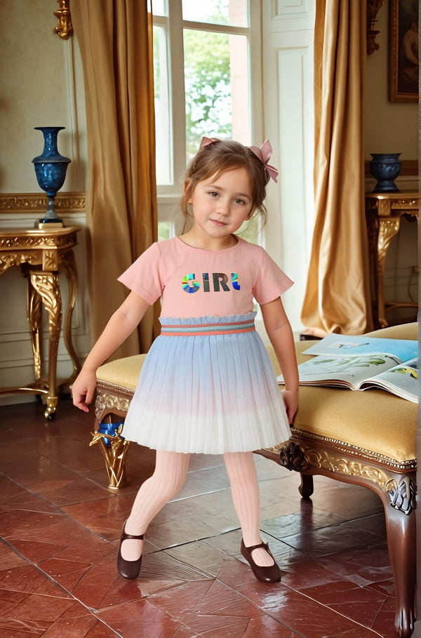 Frock BABY GIRL RAINBOW PRINT FROCK
