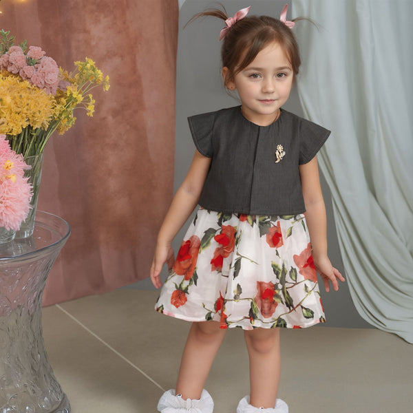 GIRL FLORAL PRINT FROCK