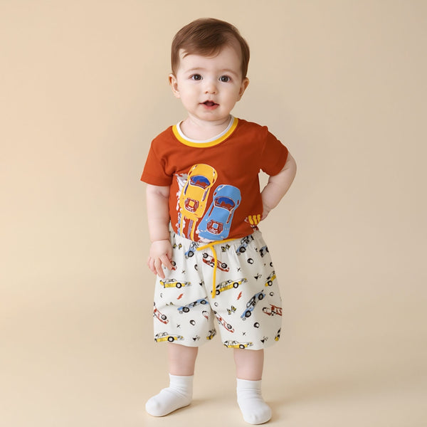BABY BOY CAR PRINT 2PCS SUIT