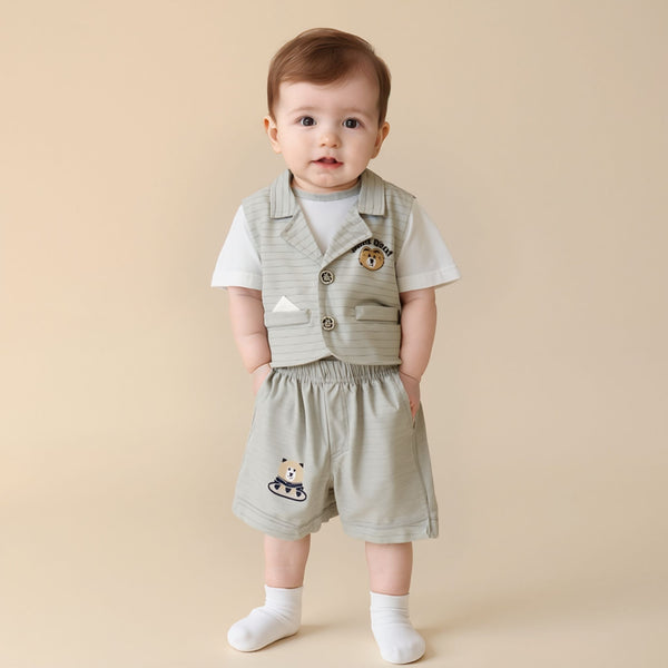 BABY BOY BEAR 3PCS SUIT