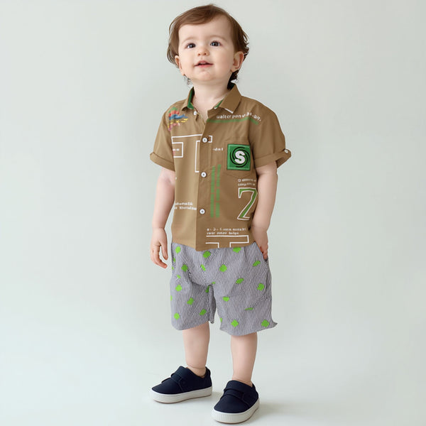 BOY STAR PRINT  3PCS SUIT