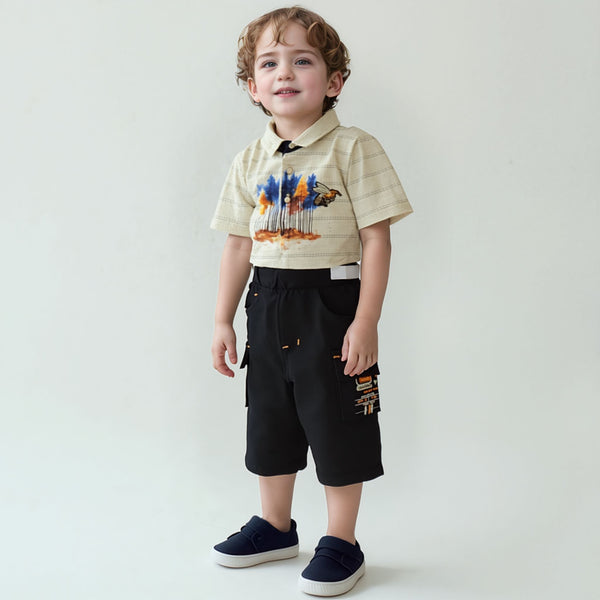 BOY 3D BEAR 2PCS SUIT