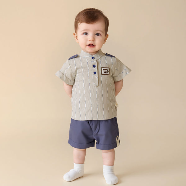 BABY BOY LINING 2PCS SUIT