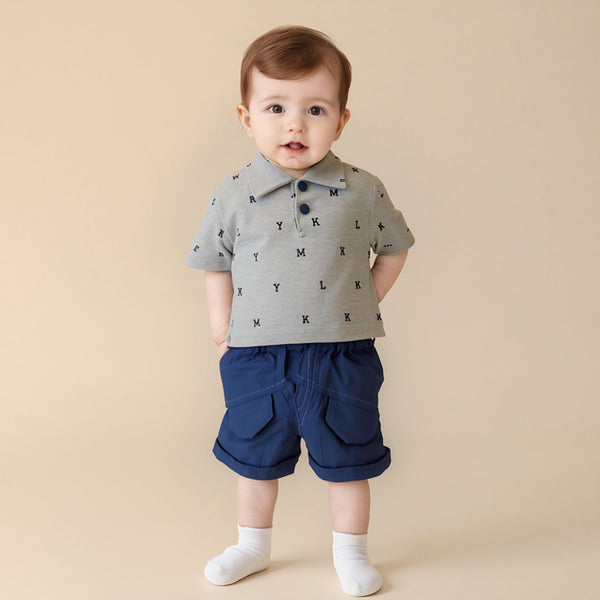 BABY BOY ALPHABET 2PCS SUIT