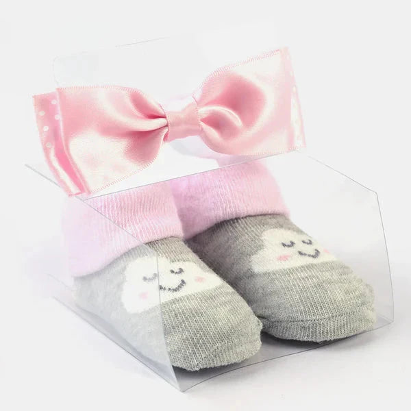 BABY GIRL SOCKS & HEADBAND PACK OF 3 GIFT SET | 0-12M+ FOOTWEAR MINI TEENS 