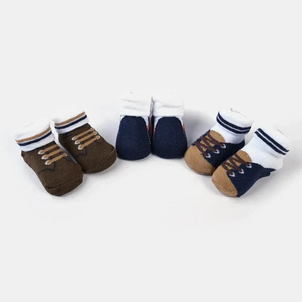 BABY BOY BOOTIES PACK OF 3 GIFT SET | 0-12M+ FOOTWEAR MINI TEENS 