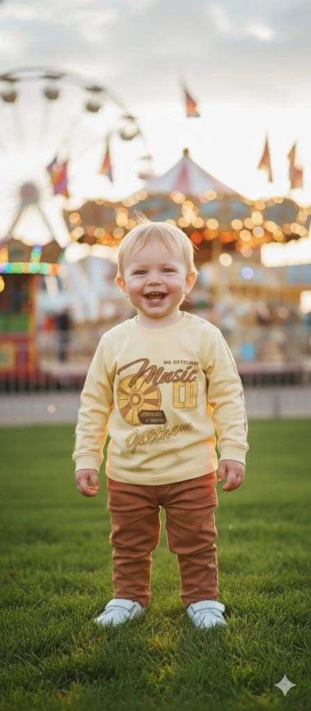 Baby Boy 2 Piece Suit – CD Print | Soft & Comfortable Outfit