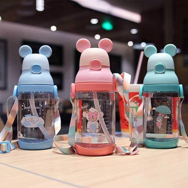 BABY SIPPER BOTTLE WITH STRAW & BELT | 350ML