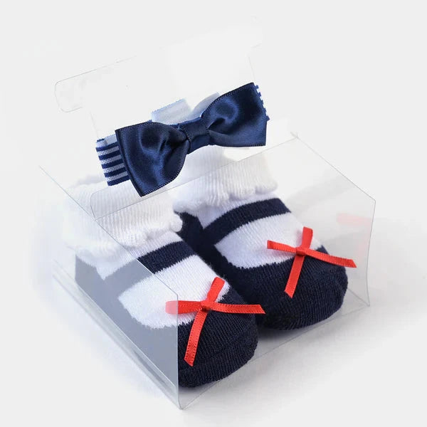 BABY GIRL SOCKS & HEADBAND PACK OF 3 GIFT SET | 0-12M+ FOOTWEAR MINI TEENS 