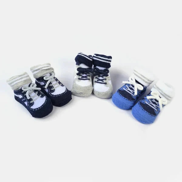 BABY BOY BOOTIES PACK OF 3 GIFT SET | 0-12M+ FOOTWEAR MINI TEENS 