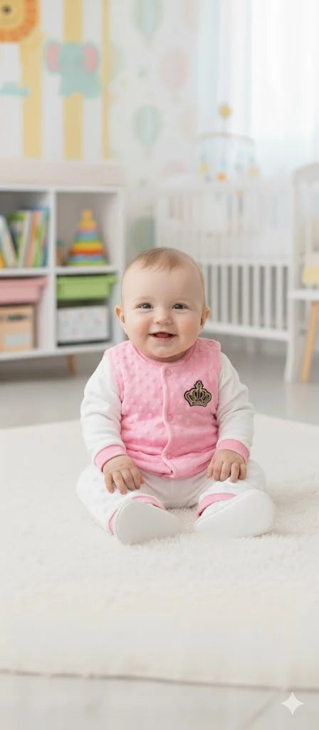 Infant Baby 2 Piece Suit – Poppy Seed Design | Soft & Comfortable Outfit