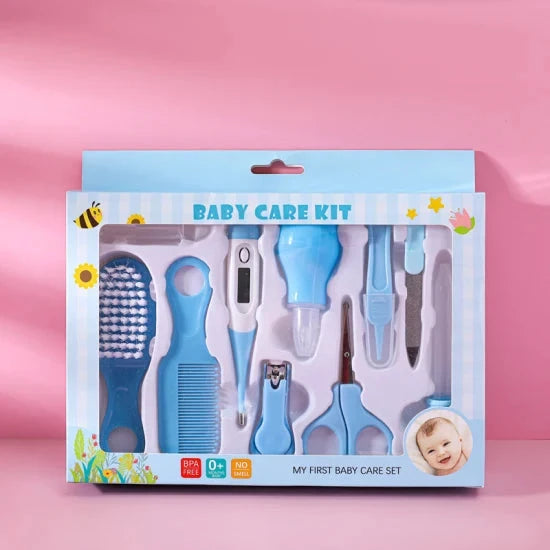 BABY CARE KIT MANICURE SET 0M+ | 10PCS Essentials MINI TEENS Light Blue 