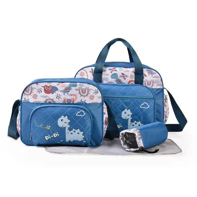BABY 4PCS DIAPER BAG DINO