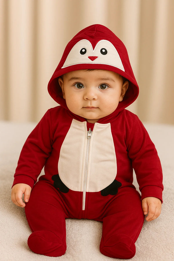 Baby Boy Costume Romper – Penguin Design | Soft Cotton Baby Wear
