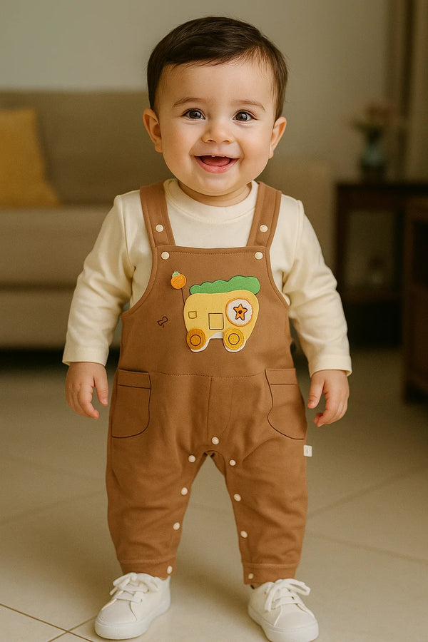 Baby Fancy Romper – Bear Design | Soft & Stylish One-Piece Outfit