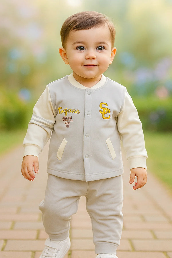 Baby Boy 2 Piece Suit | Soft Cotton T-Shirt & Trouser Set
