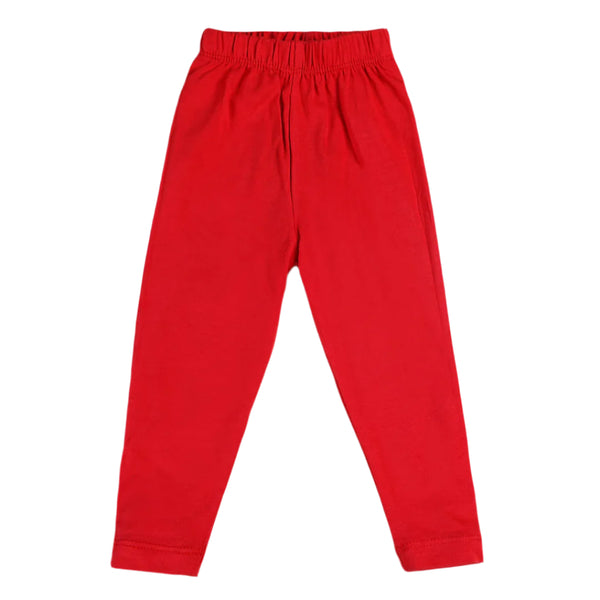 GIRL PLAIN LYCRA JERSEY TIGHTS RED