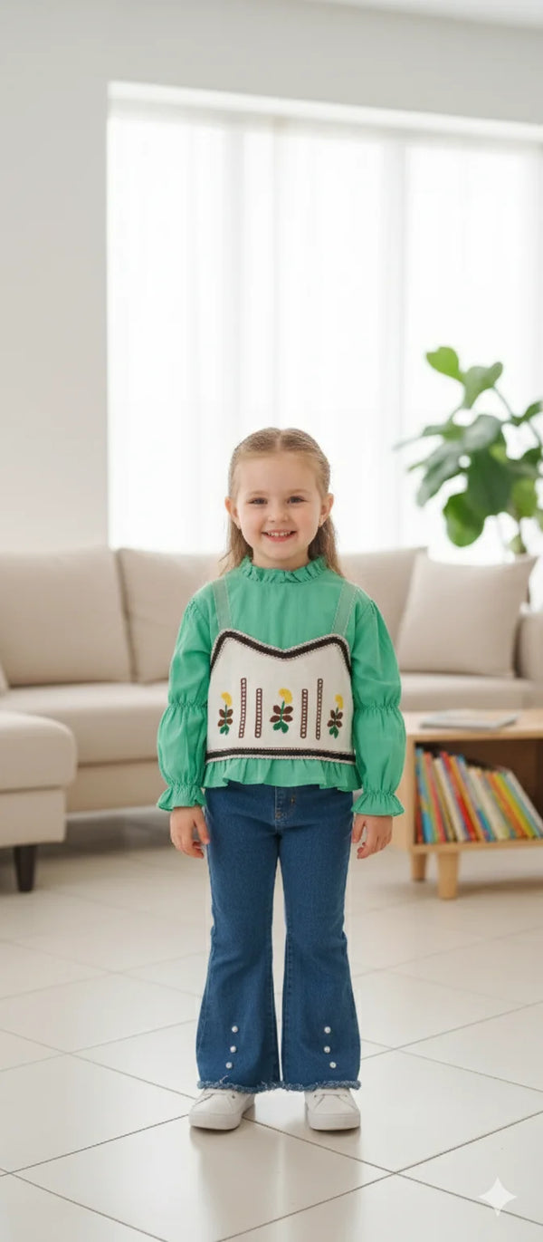 Baby Girl 2 Piece Pant Shirt – Cotton Fabric | Casual & Comfortable Outfit