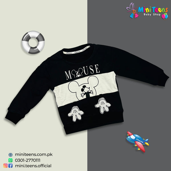 BABY BOY SWEAT T-SHIRT MICKY | BOY SWEAT T-SHIRT WINTER COLLECTION 8147