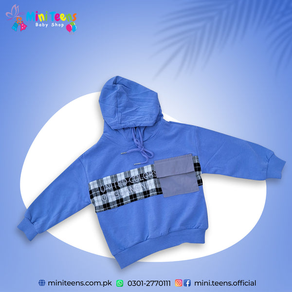 BABY BOY HOODIE CHECK PRINT | BOY HOODIE WINTER COLLECTION 7902