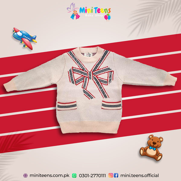 GIRL SWEAT T-SHIRT BOW | BABY GIRL SWEATSHIRT WINTER COLLECTION 8837