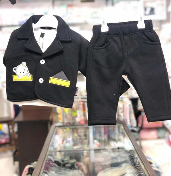 BABY BOY 3 PIECES FANCY SUIT WINTER COLLECTION BEAR 8566
