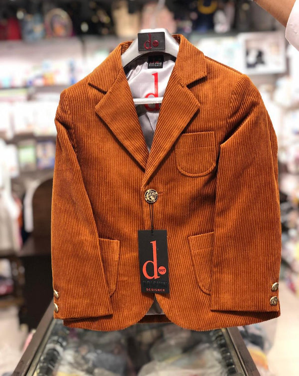 BABY BOY FANCY COTRAI COAT BROWN WINTER COLLECTION