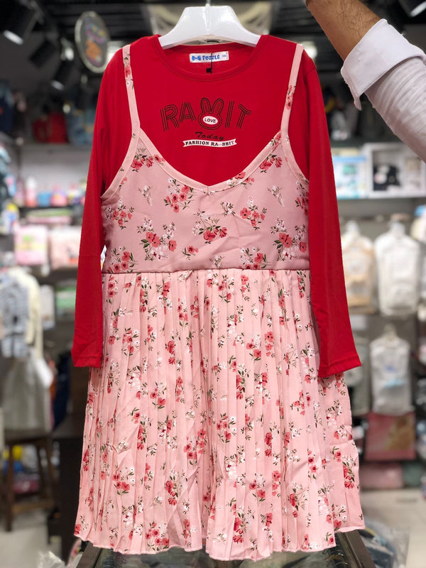 BABY GIRL CHIFFON FROCK RABBIT 9961