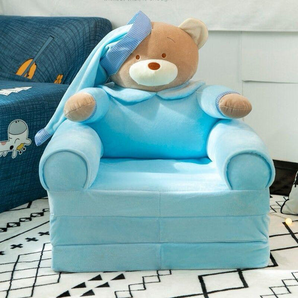 Character Baby Sofa Cum Bed – 3-Layer Convertible Seat for Kids