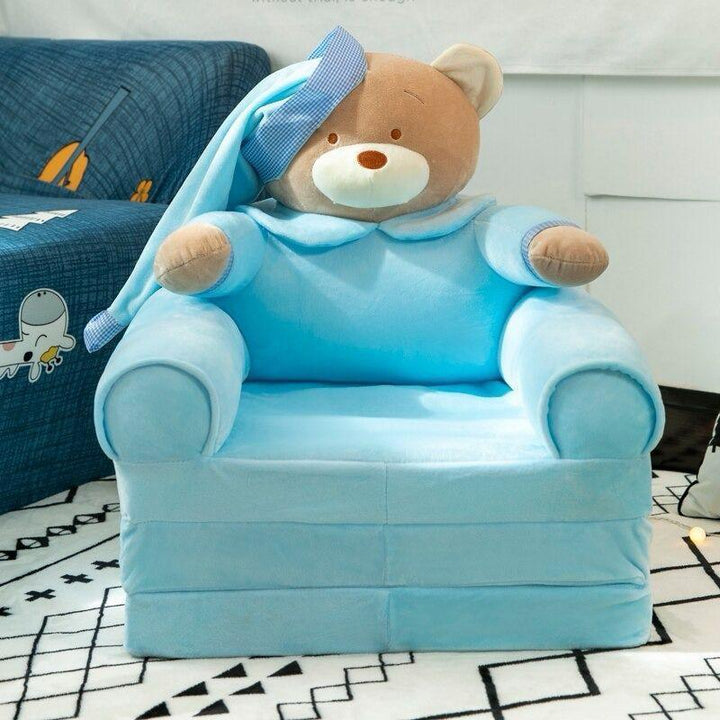 Character Baby Sofa Cum Bed – 3-Layer Convertible Seat for Kids