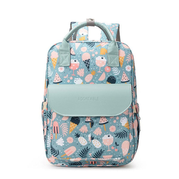 BABY DIAPER BACKPACK ICE CREAM PRINT