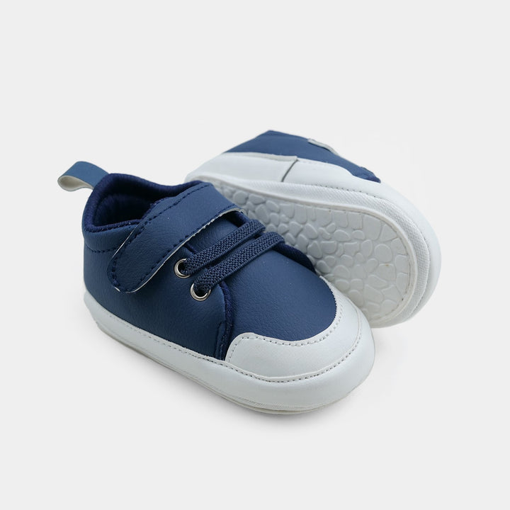 Baby Boy Navy Blue Strap Pre-Walker Shoes – Infant Footwear