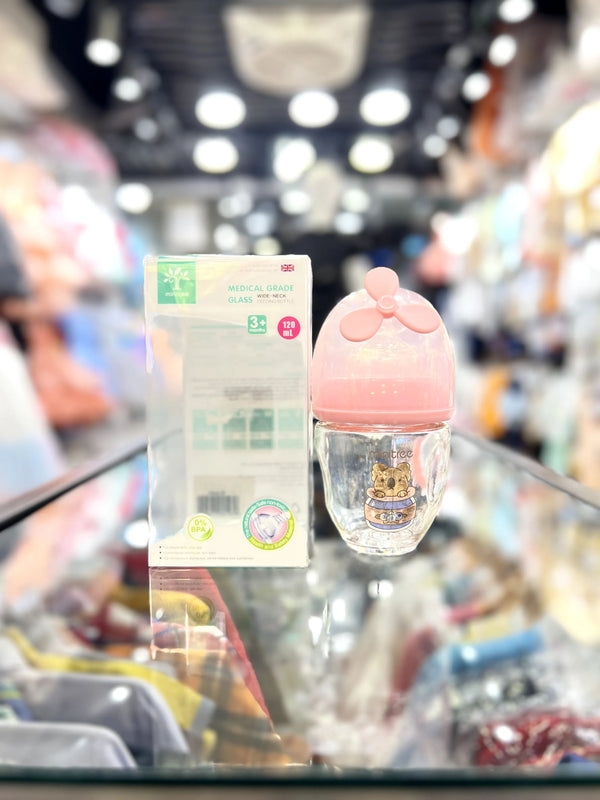Mini Tree Feeder Bottle Fan Design – 120ML | BPA-Free Anti-Colic Baby Feeding Bottle