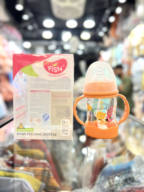 Fish Feeder Bottle Animal Design – 150ML | BPA-Free Anti-Colic Baby Feeding Bottle