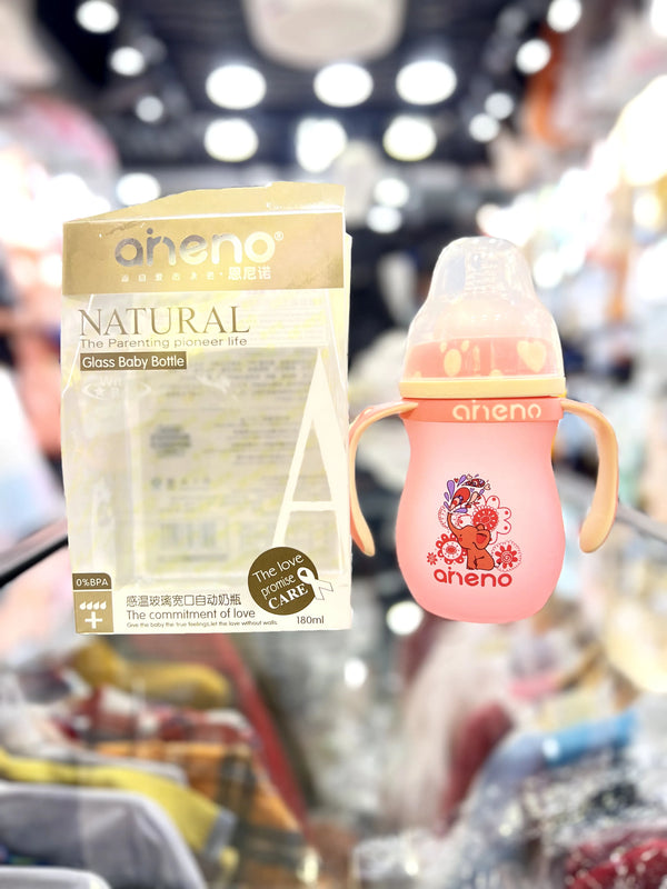 Aneno Feeder Bottle Animal Design – 180ML | BPA-Free Feeding Bottle for Babies