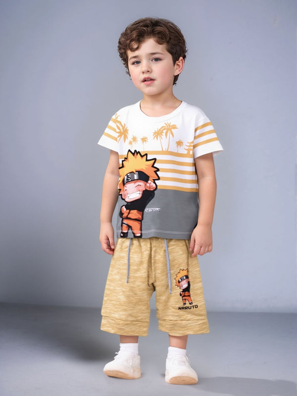 BOY NARUTO PRINT 2PCS SUIT