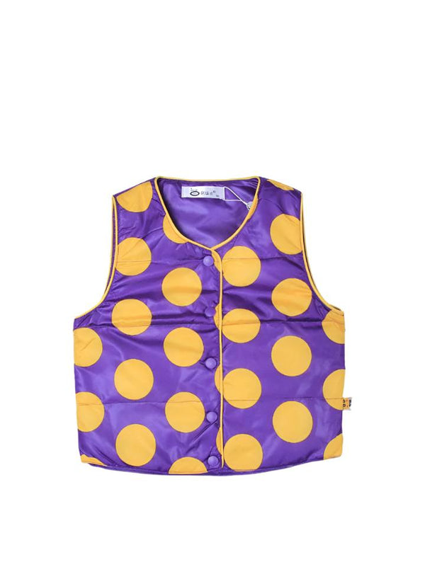 BABY GIRL PUFFER UPPER POLKA | BABY GIRL PARACHUTE BOMBERS WINTER COLLECTION 7885