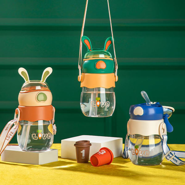 BABY SIPPER BOTTLE WITH STRAW & BELT | 300ML