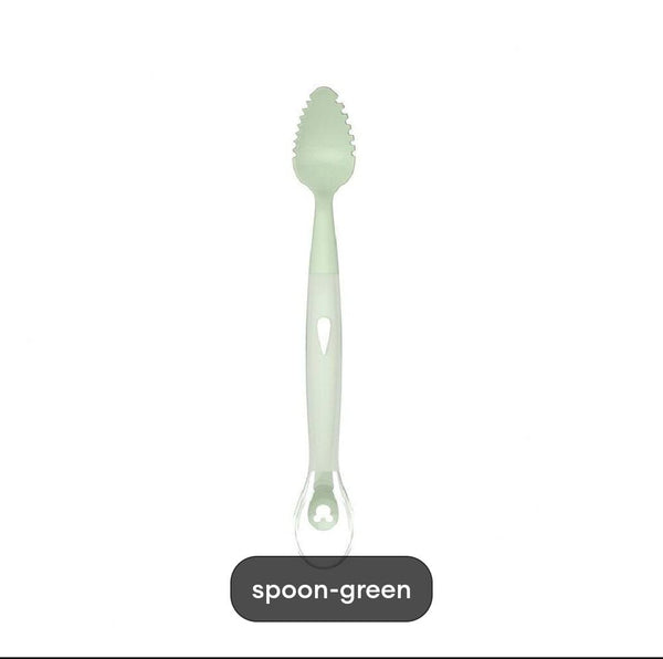 SCRAPPING SPOON DOUBLE SIDED | SCRAPPER & SPOON (2 IN 1) VERY USEFUL PRODUCT FOR BABIES!
