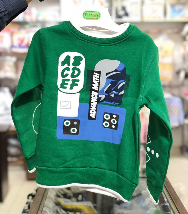 BABY BOY FLEECE SWEATSHIRT ABC | BOY SWEATSHIRT WINTER COLLECTION