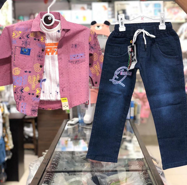 BOY 3 PIECES SUIT PRINTED | BOY FANCY 3 PIECES SUIT WINTER COLLECTION