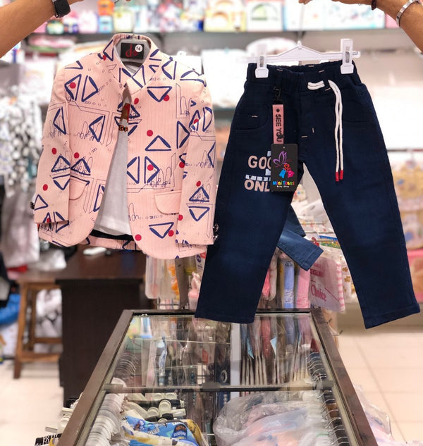 BOY 3 PIECES FANCY SUIT PINK | BOY FANCY 3 PIECES SUIT WINTER COLLECTION