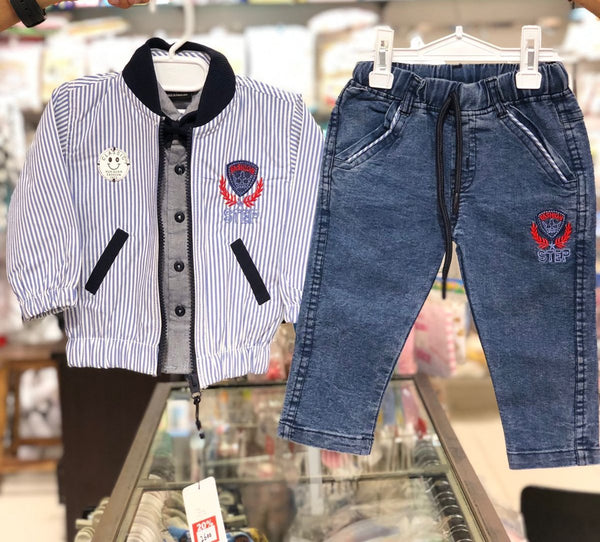BABY BOY 3 PIECES SUIT LINING | BABY BOY FANCY 3 PIECES SUIT WINTER COLLECTION