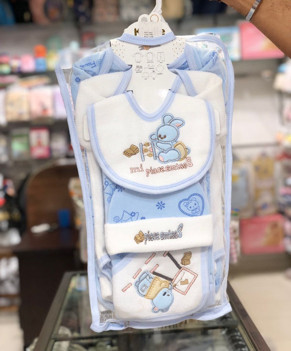 INFANT UNISEX 8 PIECES STARTER SET FLEECE + VELVET | NEW BORN STARTER SETS WINTER COLLECTION