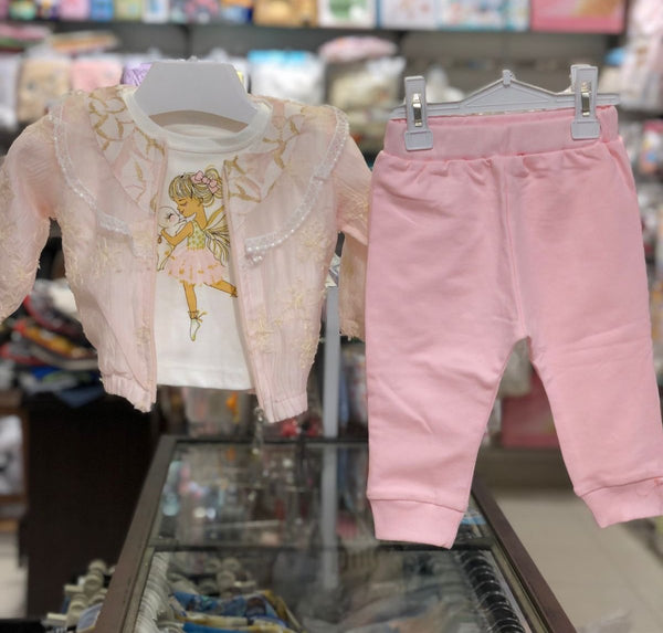 BABY GIRL 3 PIECES TRACK SUIT DOLL | BABY TRACK SUIT WINTER COLLECTION