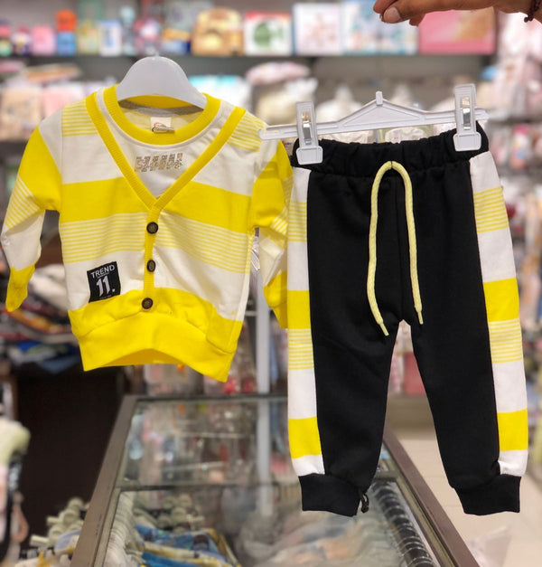 BABY BOY 2 PIECES TRACK SUIT LINING | BOY TRACK SUIT WINTER COLLECTION