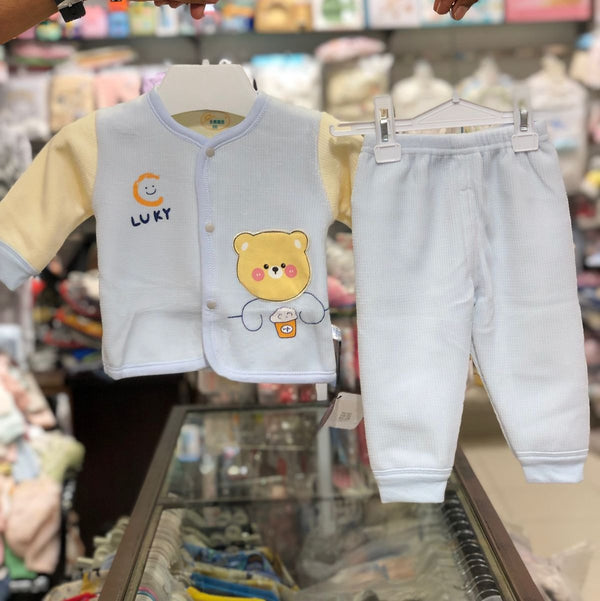 BABY BOY & GIRL 2 PIECES SUIT LUCKY 0-3 MONTHS | INFANT WINTER COLLECTION