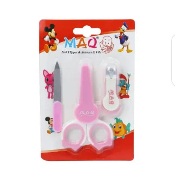 BABY GROOMING NAIL SET 0M+ | 3PCS Essentials MINI TEENS Pink 