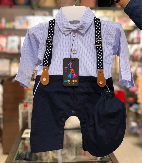 BABY BOY 3 PIECE FORMAL ROMPER | BOY FANCY GALLIS ROMPER WINTER COLLECTION